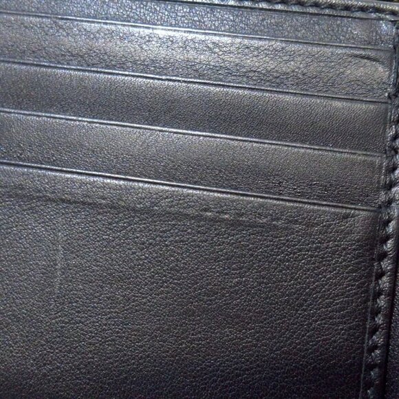 GUCCI Interlocking G, basket zip-around wallet Black Cream Leather -390-012425 - Picture 7 of 8